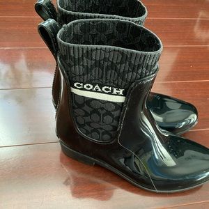 Coach rain boots